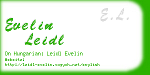 evelin leidl business card